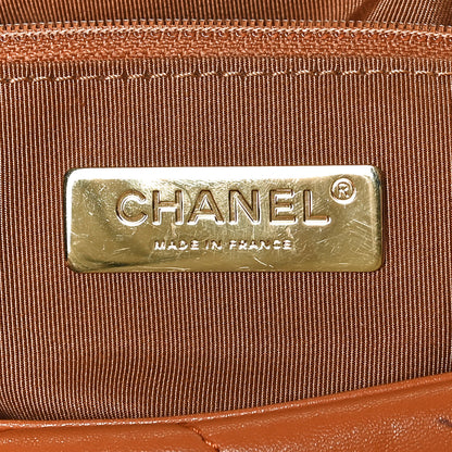 Chanel Lambskin Quilted Medium Chanel 19 Flap Light Brown 6 of 12
