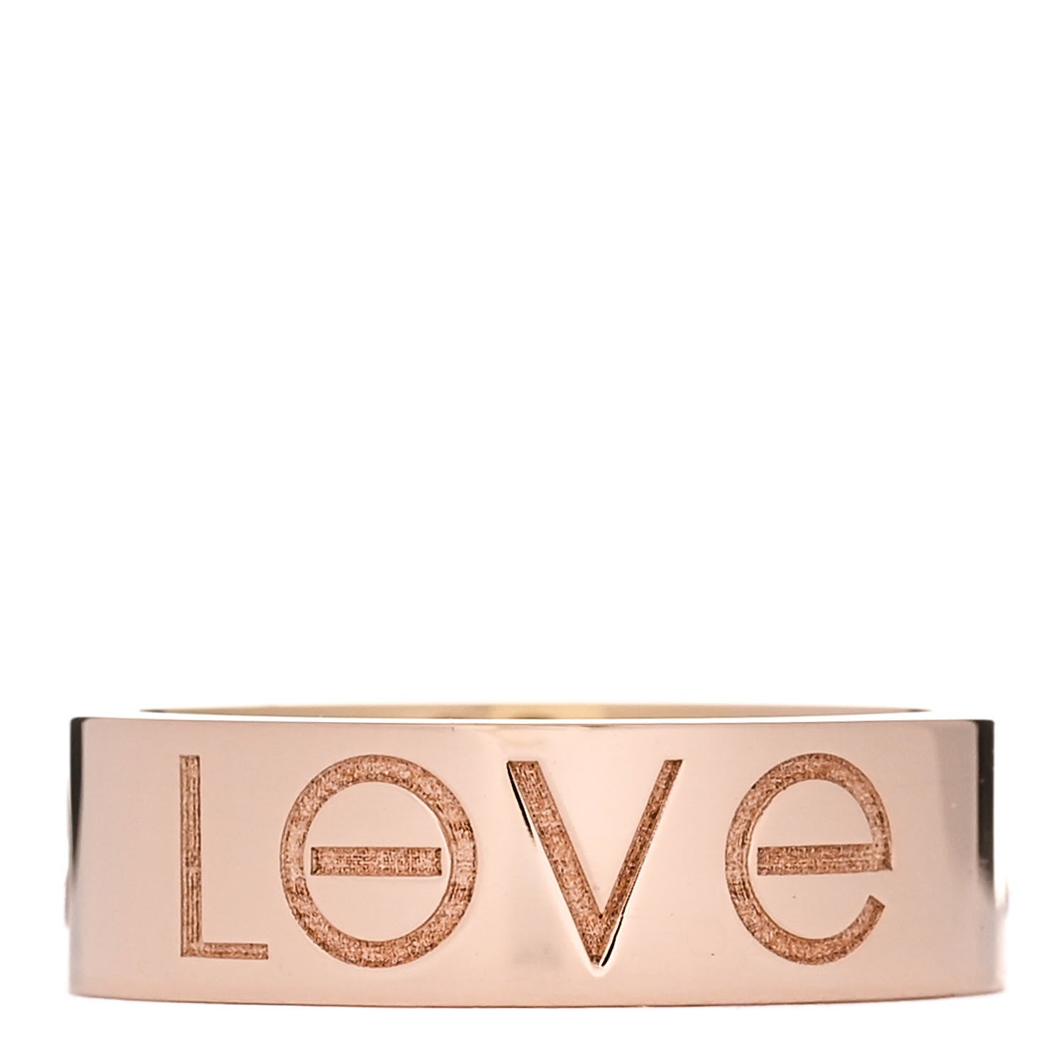 Cartier 18K Pink Gold 5.5mm Engraved LOVE Ring 50 5.25 1 of 6