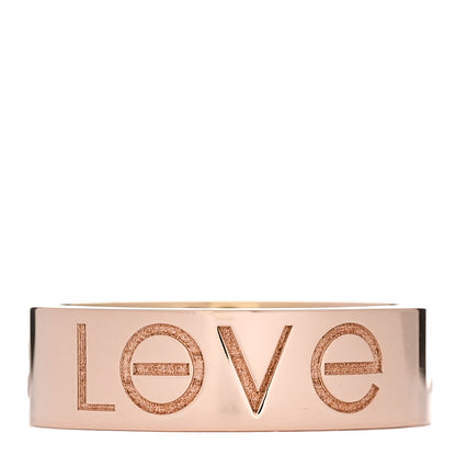 Cartier 18K Pink Gold 5.5mm Engraved LOVE Ring 50 5.25 1 of 6
