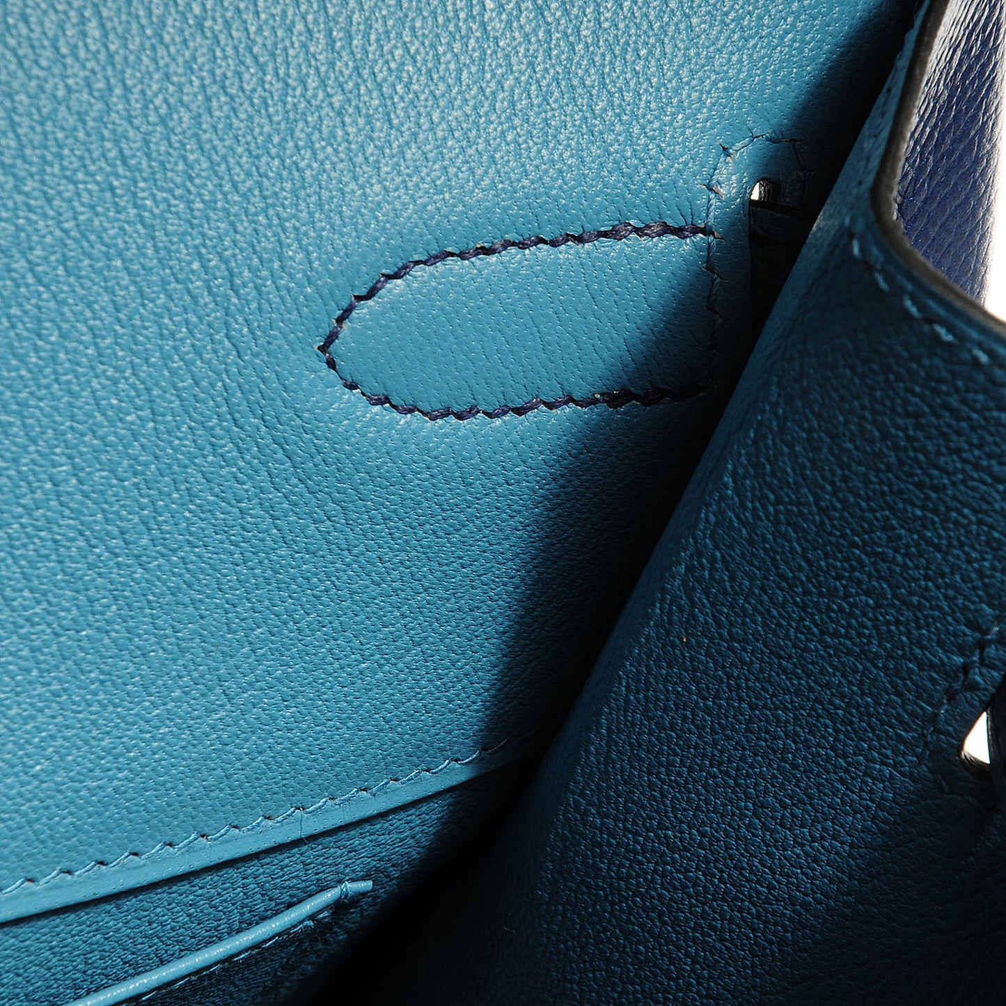 Epsom Horseshoe Bi-Color Birkin 40 Bleu Sapphire Blue Jean