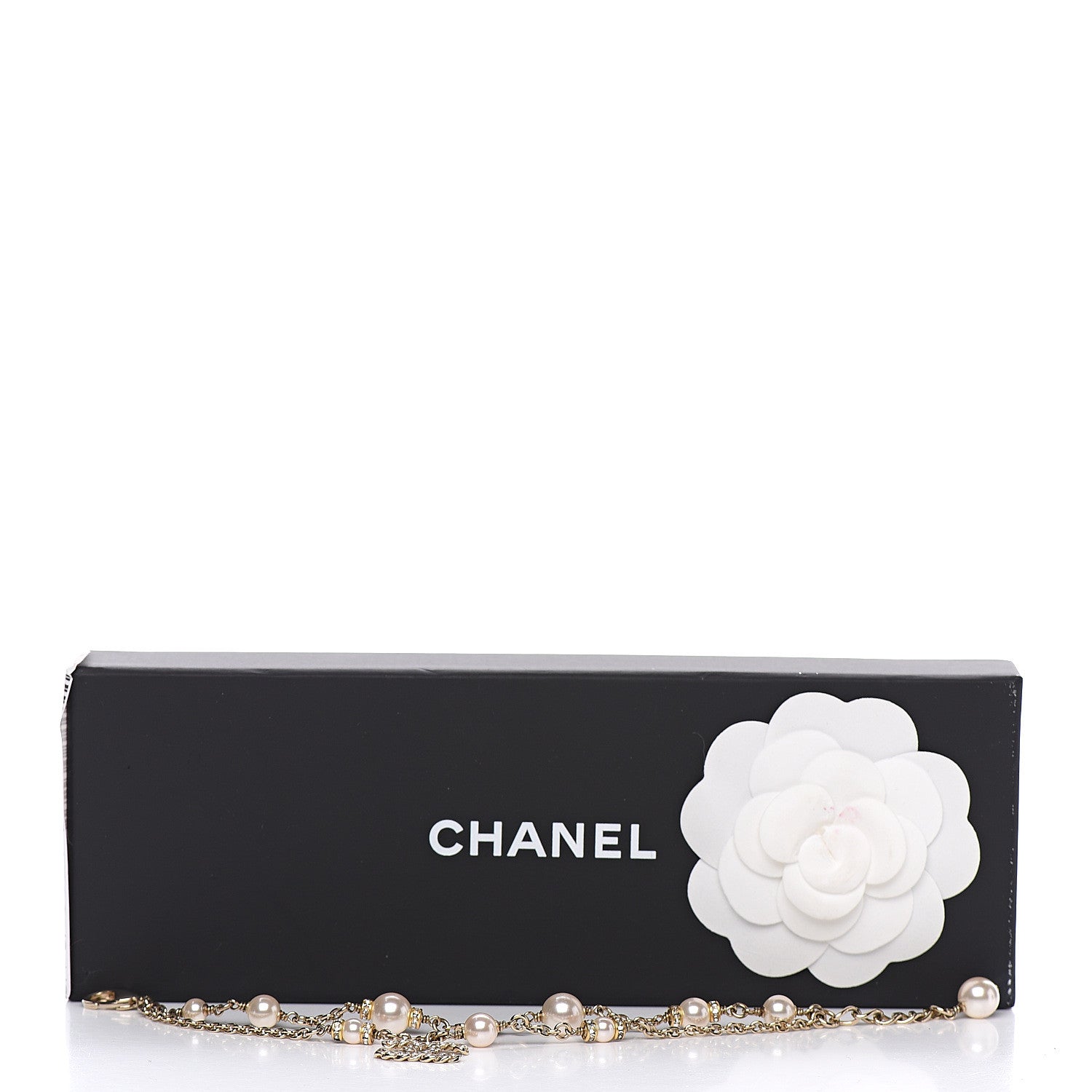Chanel Pearl Crystal CC Bracelet Gold 4 of 4