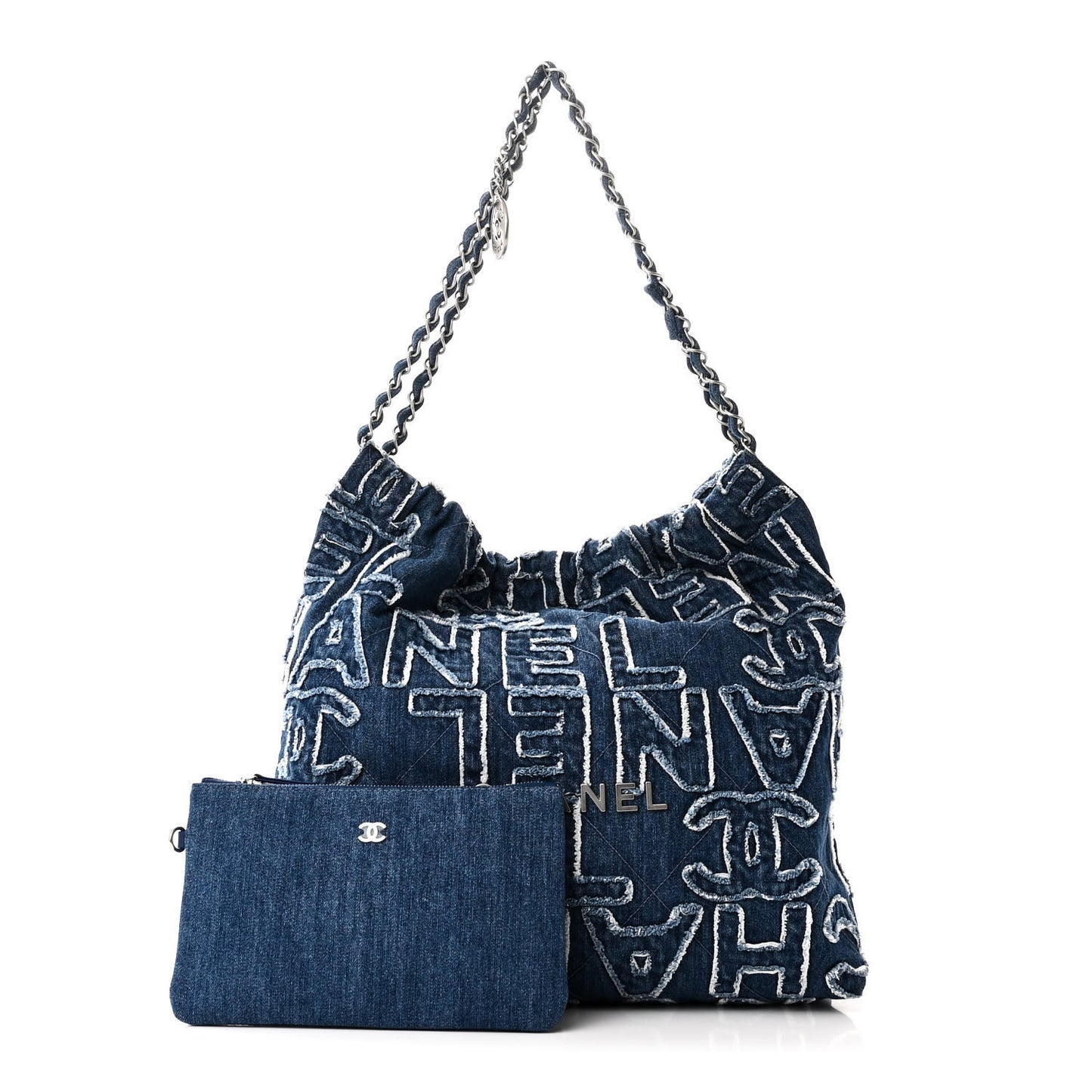 Denim Patchwork Logo 22 Blue