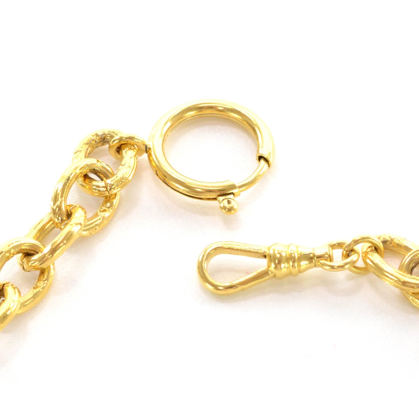 Rope CC Medallion Chain Necklace Gold