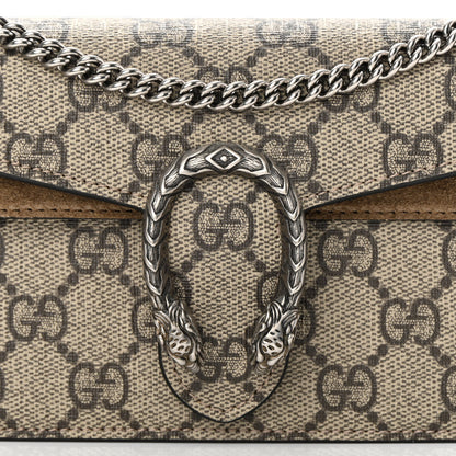 Gucci GG Supreme Monogram Super Mini Dionysus Shoulder Bag Taupe 7 of 11