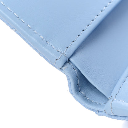 Chanel Caviar Quilted Medium Flap Wallet Light Blue 9 of 11
