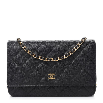 Chanel Caviar Quilted Wallet On Chain WOC Black 1 of 12