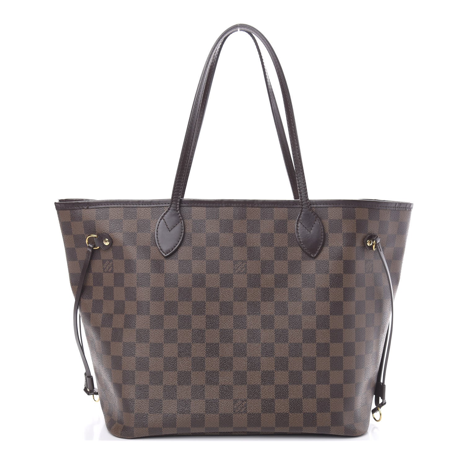Louis Vuitton Damier Ebene Neo Neverfull MM Rose Ballerine 1 of 15