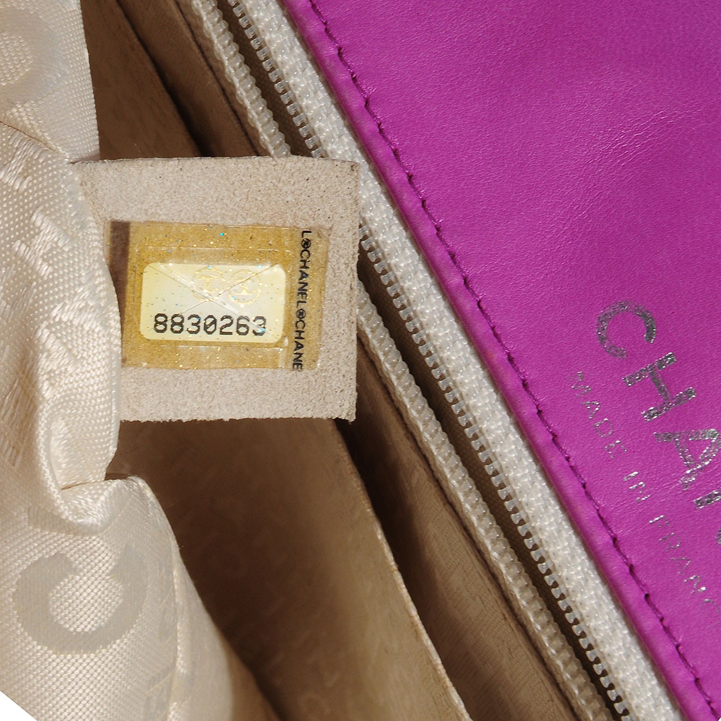Lambskin Ladybug Medium Single Flap Fuchsia