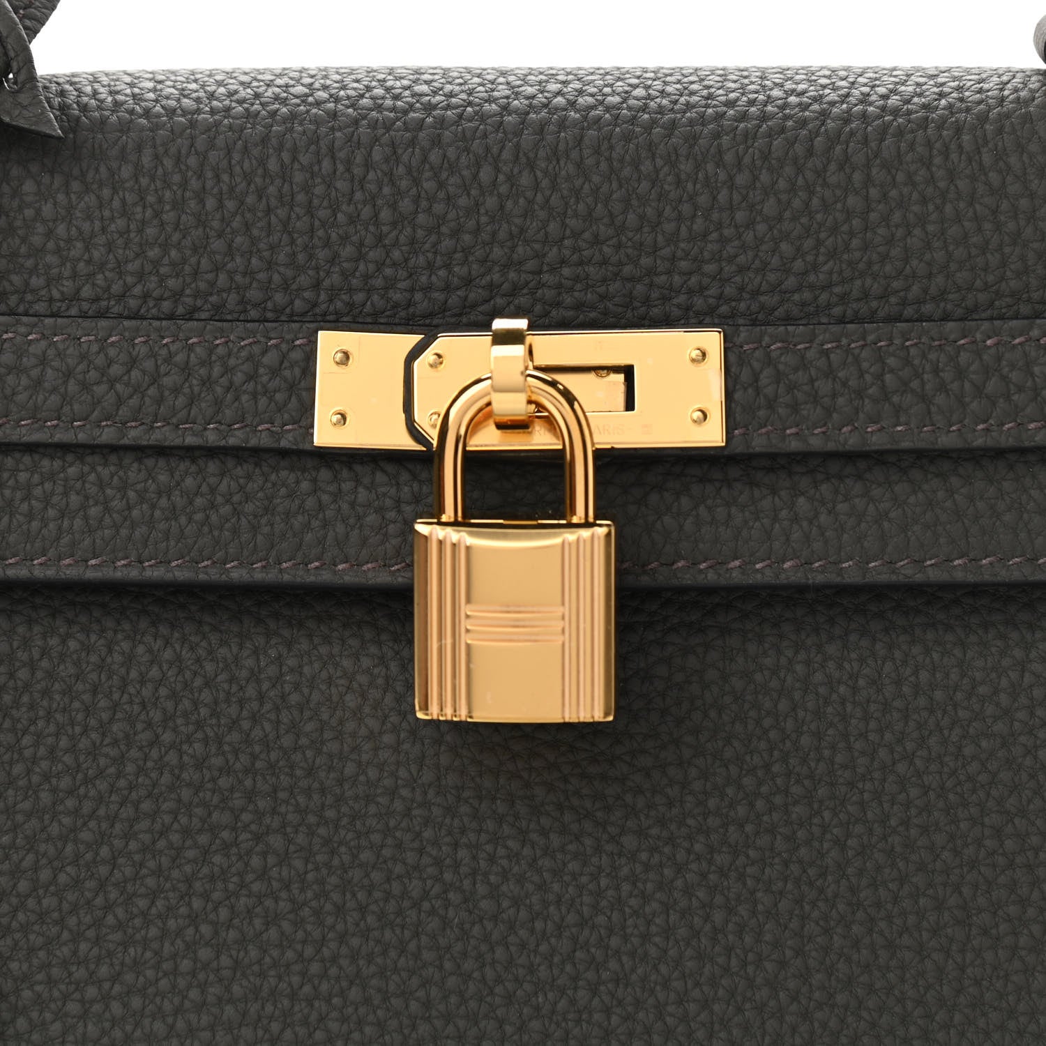 Hermes Togo Kelly Retourne 25 Vert De Gris 9 of 12