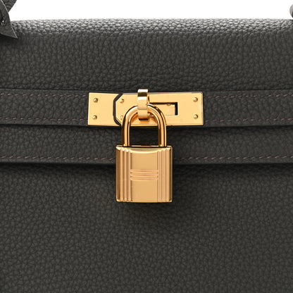 Hermes Togo Kelly Retourne 25 Vert De Gris 9 of 12