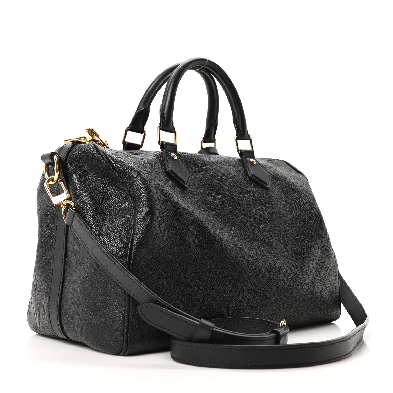 Louis Vuitton Empreinte Monogram Soft Speedy Bandouliere 30 Black 3 of 9