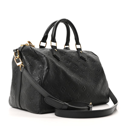 Louis Vuitton Empreinte Monogram Soft Speedy Bandouliere 30 Black 3 of 9