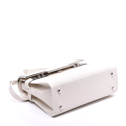 Delvaux Crispy Calfskin MM Tempete Satchel White 4 of 9