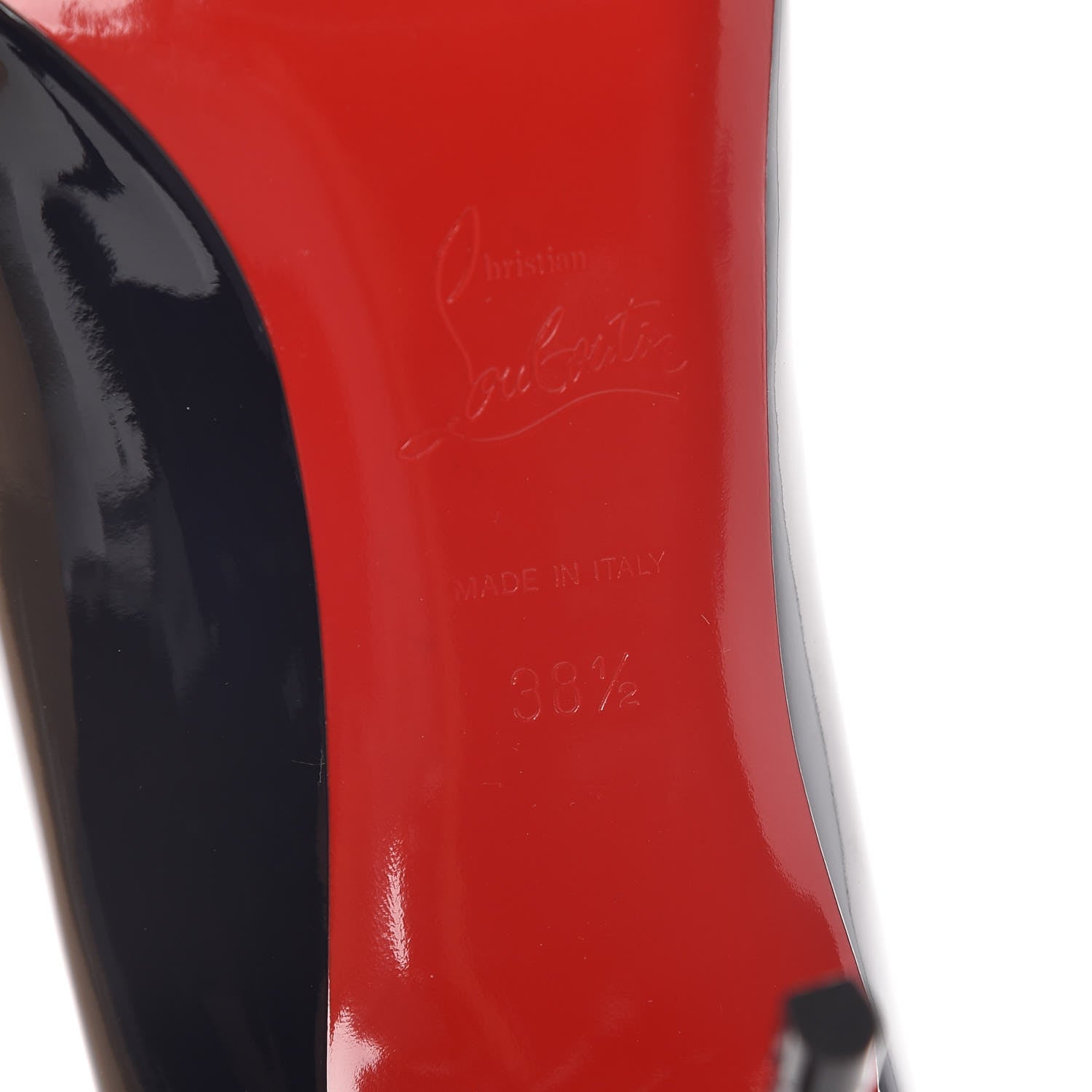 Christian Louboutin Patent Decollete 554 85 Pumps 38.5 Marine 6 of 8