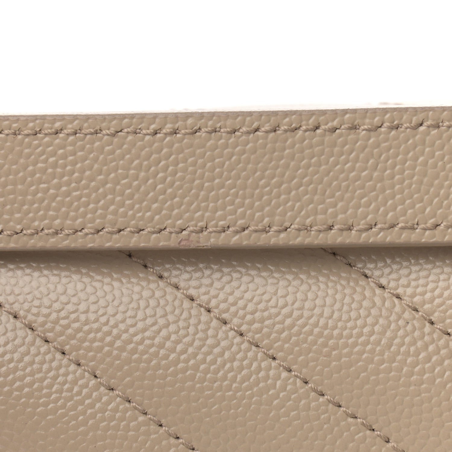 Saint Laurent Grain De Poudre Matelasse Chevron Large Monogram Satchel Dark Beige 11 of 14