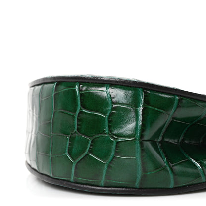 Chloe Calfskin Crocodile Embossed Mini Drew Shoulder Bag Woodsy Green 10 of 10