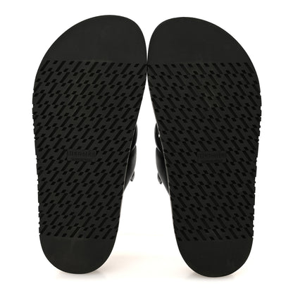 Hermes Nappa Extra Sandals 36.5 Black Mordore 6 of 11