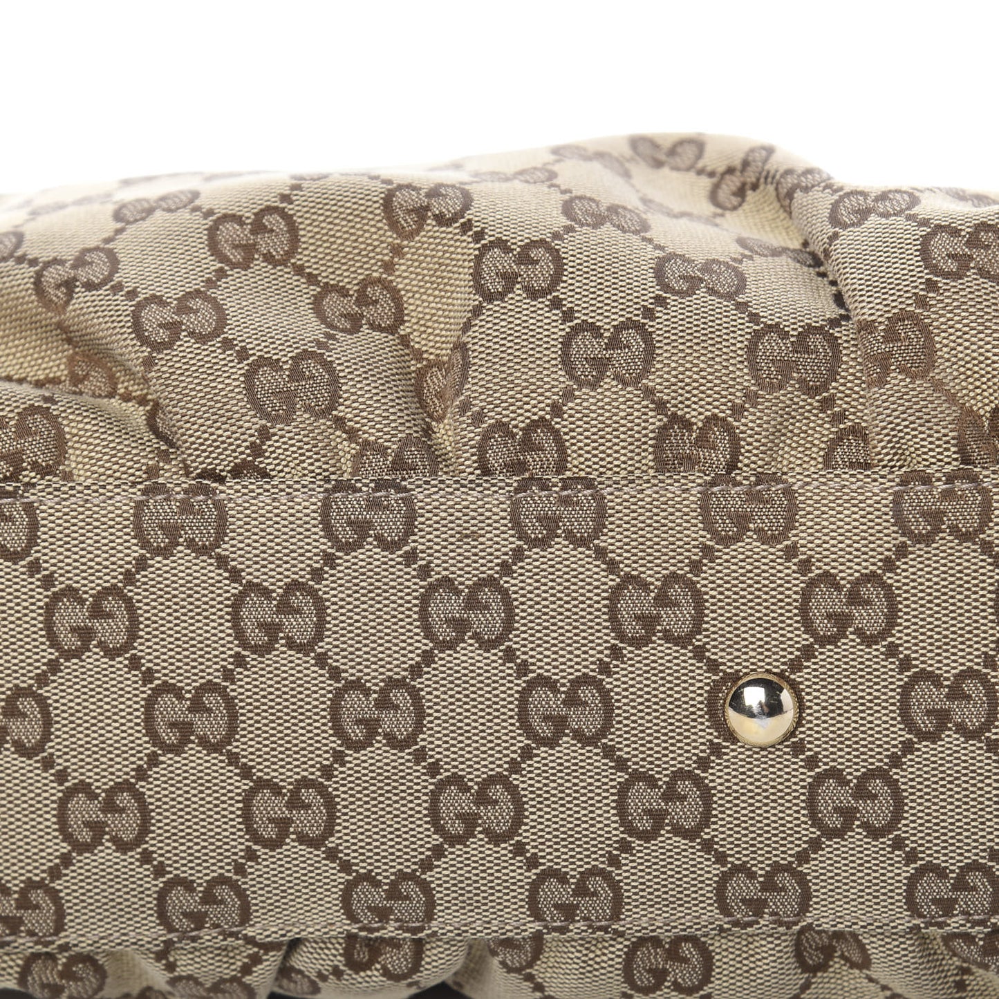 Monogram D Gold Ring Tote White