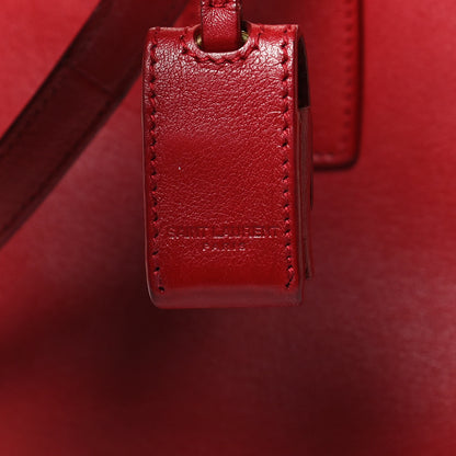 Saint Laurent Calfskin Small Sac De Jour Lipstick Red 9 of 16