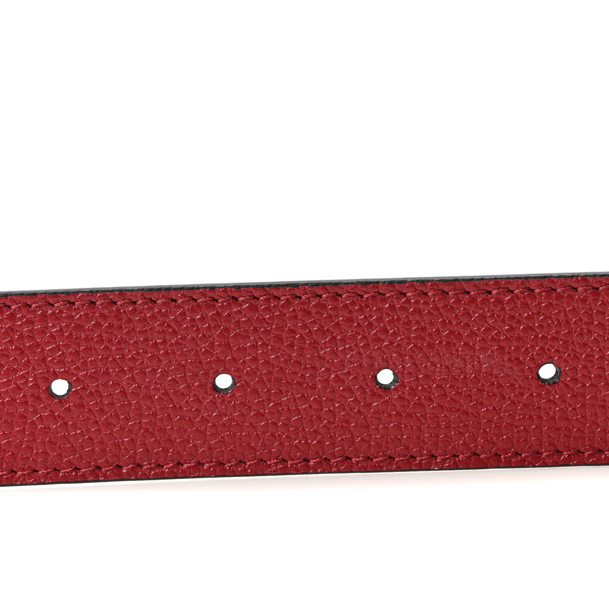 Taurillon Calfskin Monogram 30mm LV Initiales Reversible Belt 85 34 Black Red