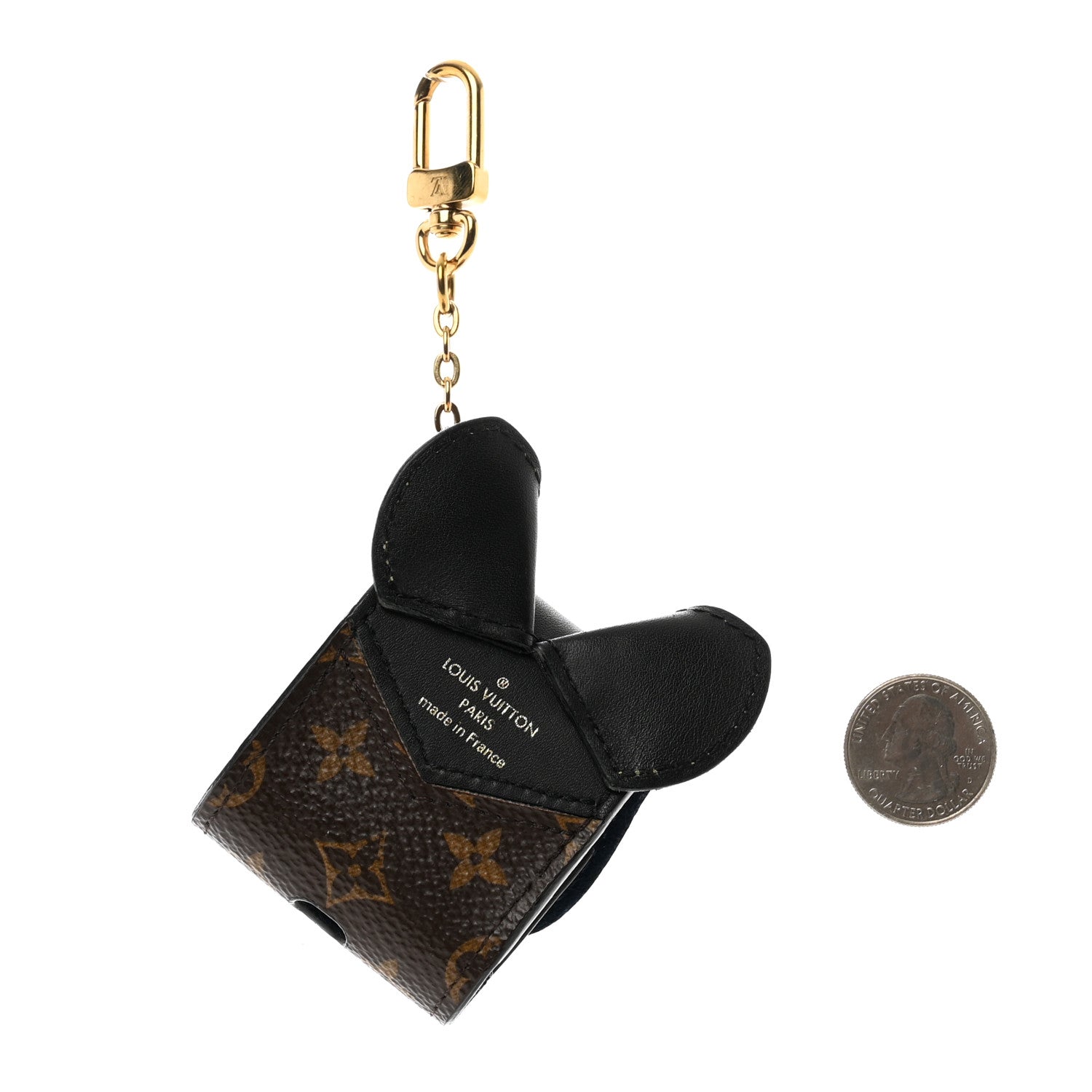 Louis Vuitton Monogram Cat Earphones Case Black 2 of 3