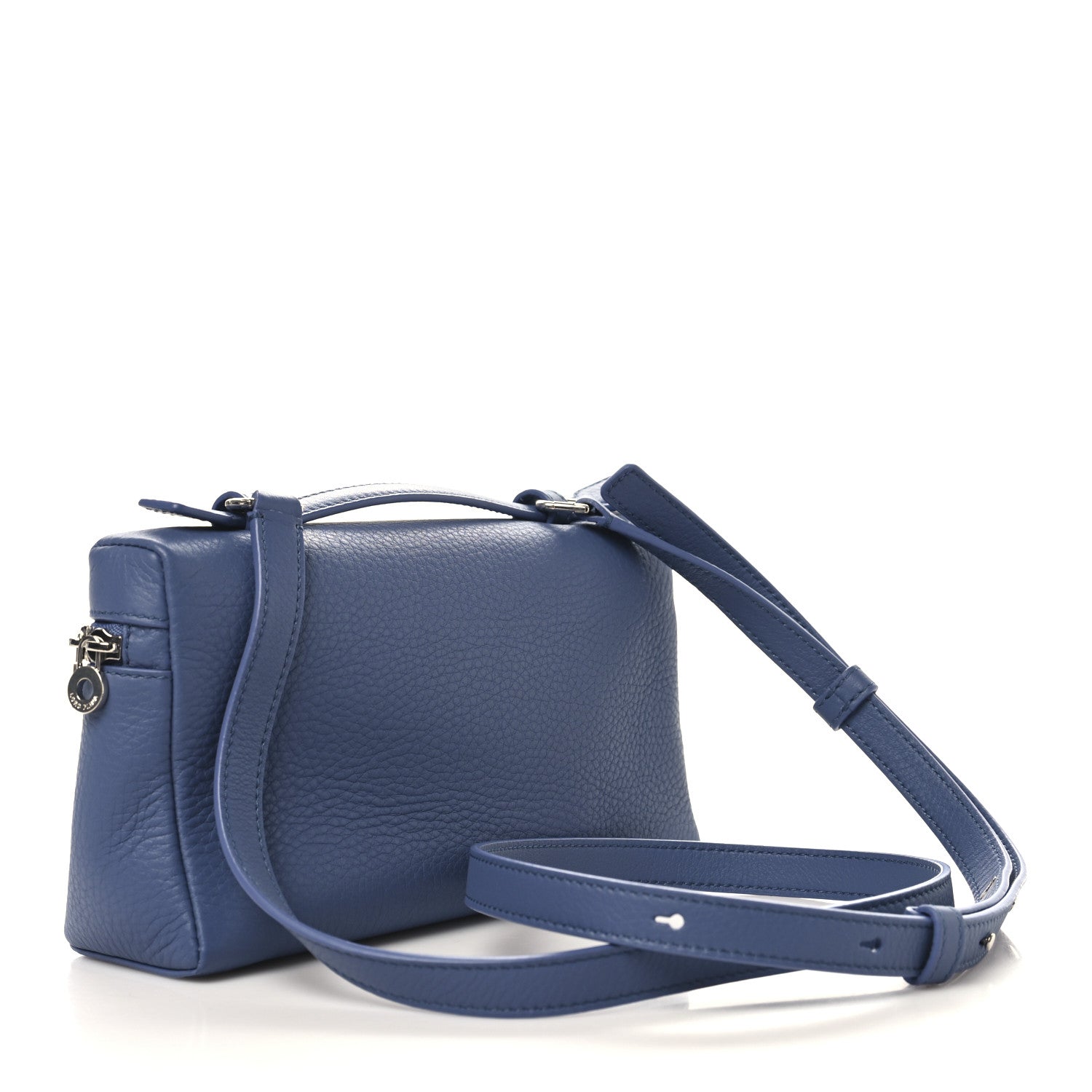 Loro Piana Grained Calfskin L19 Extra Pocket Pouch Cloud Sky 2 of 8