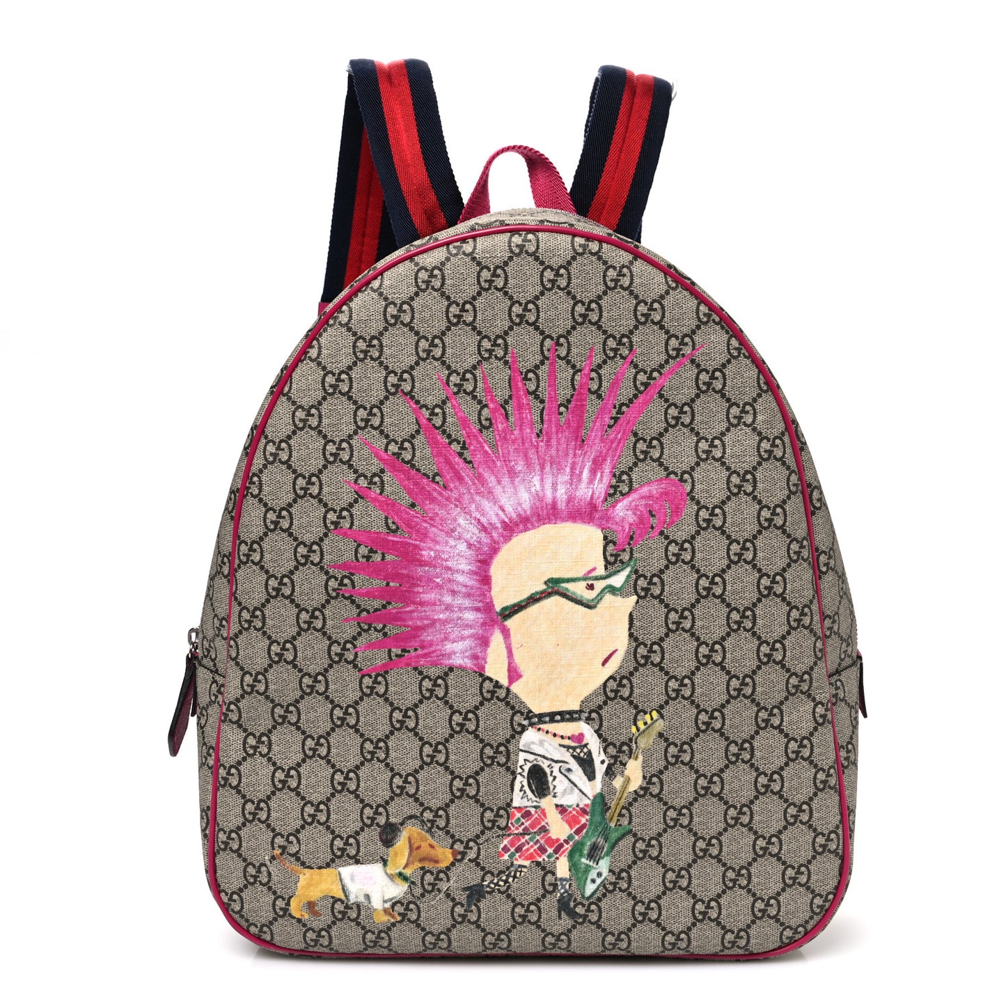GG Supreme Monogram Punk Print Childrens Dome Backpack