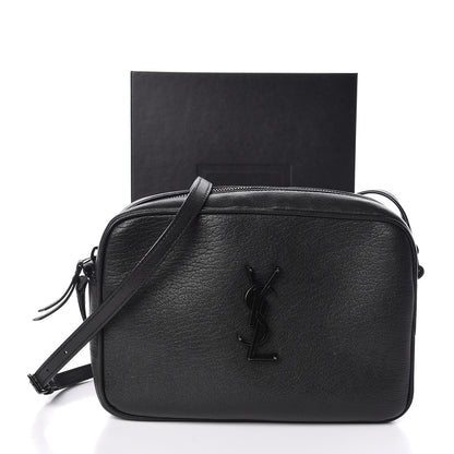 Saint Laurent Smooth Calfskin Monogram Lou Camera Bag Black 12 of 12