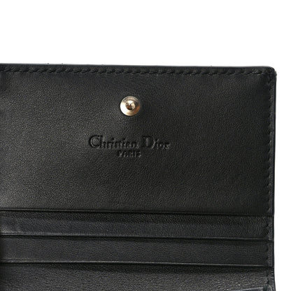 Christian Dior Patent Cannage Mini Lady Dior Gardenia Wallet Black 6 of 9