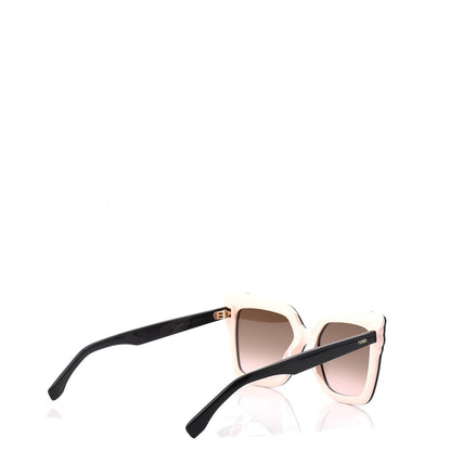 Fendi Studded Square Cat Eye Sunglasses FF 0260/S Black Pink 4 of 8
