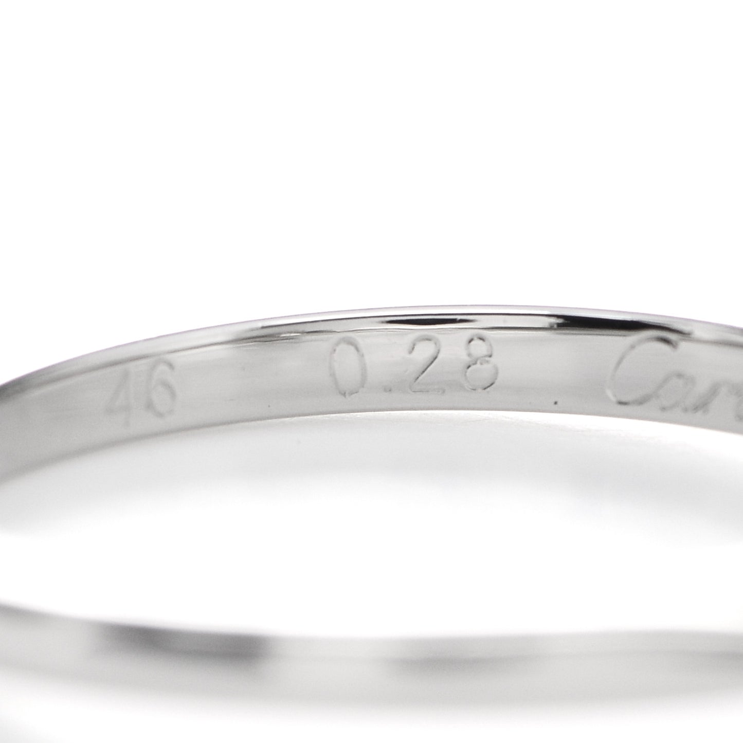 Platinum Diamond .28ct Solitaire Engagement Ring 46 3.75