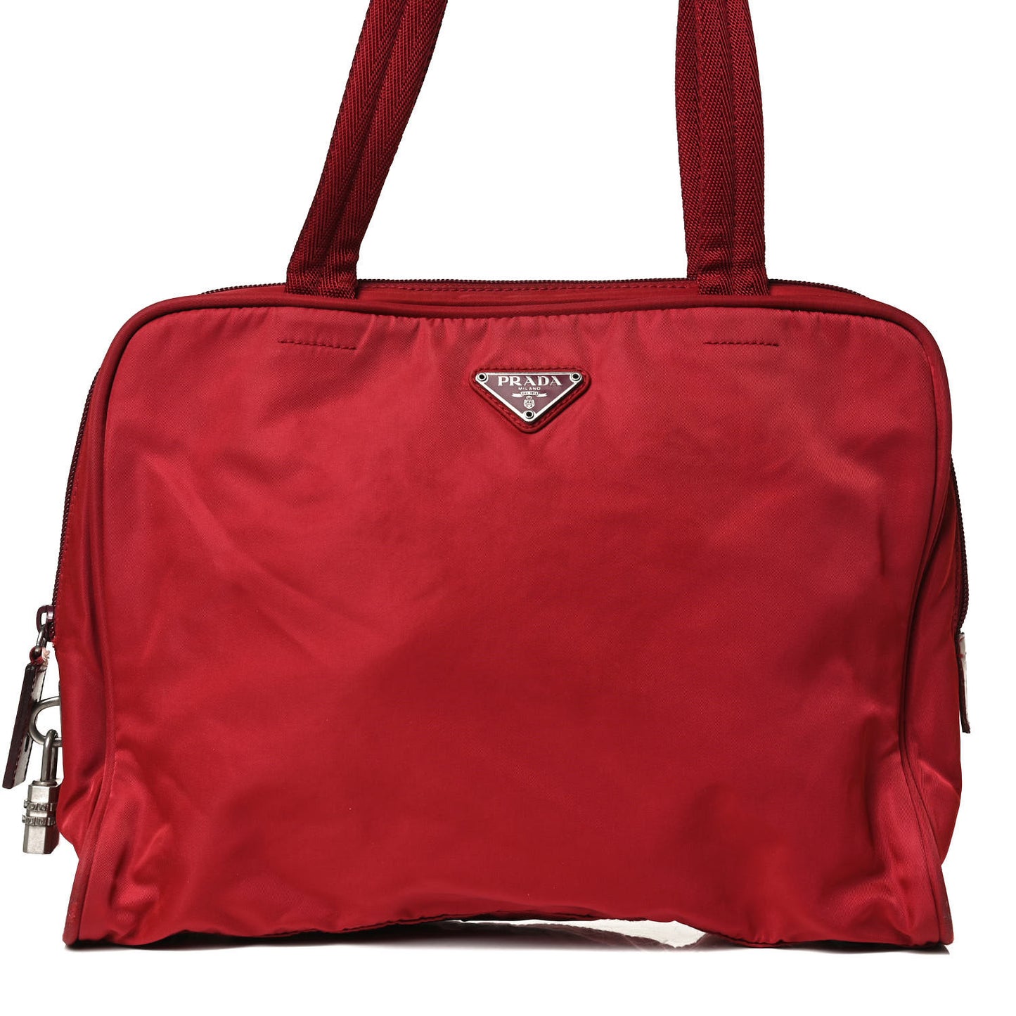 Tessuto Nylon Tote Rosso