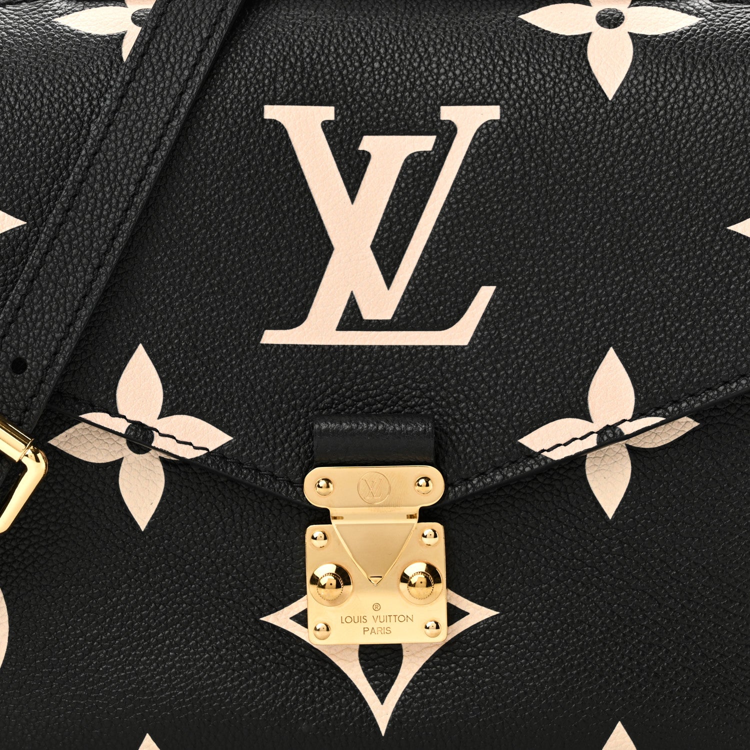 Louis Vuitton Empreinte Monogram Giant Pochette Metis Black Beige 7 of 9