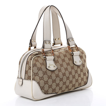 Gucci Monogram Bamboo Boston Off White 2 of 16