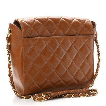 Chanel Lambskin Quilted Small Single Flap Brown 2 of 15