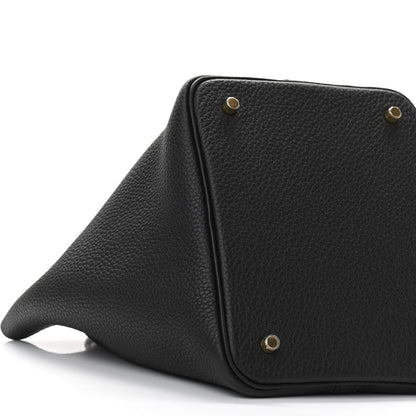 Hermes Taurillon Clemence Picotin Lock 22 MM Black 9 of 11