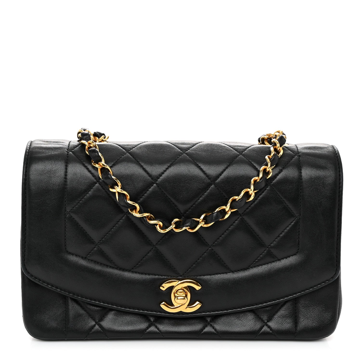 Chanel Lambskin Quilted Small Single Flap Black 1 of 10