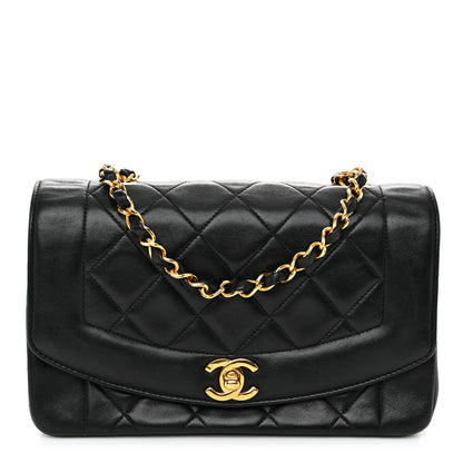Chanel Lambskin Quilted Small Single Flap Black 1 of 10