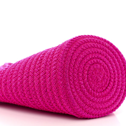 Balenciaga Nylon Lambskin Woven Small Ibiza Basket With Strap Lipstick Pink 9 of 10