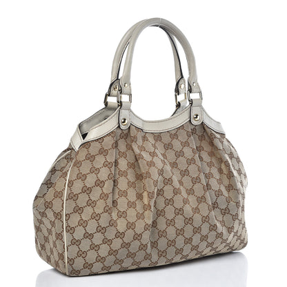 Gucci Monogram Medium Sukey Tote Off White 3 of 7