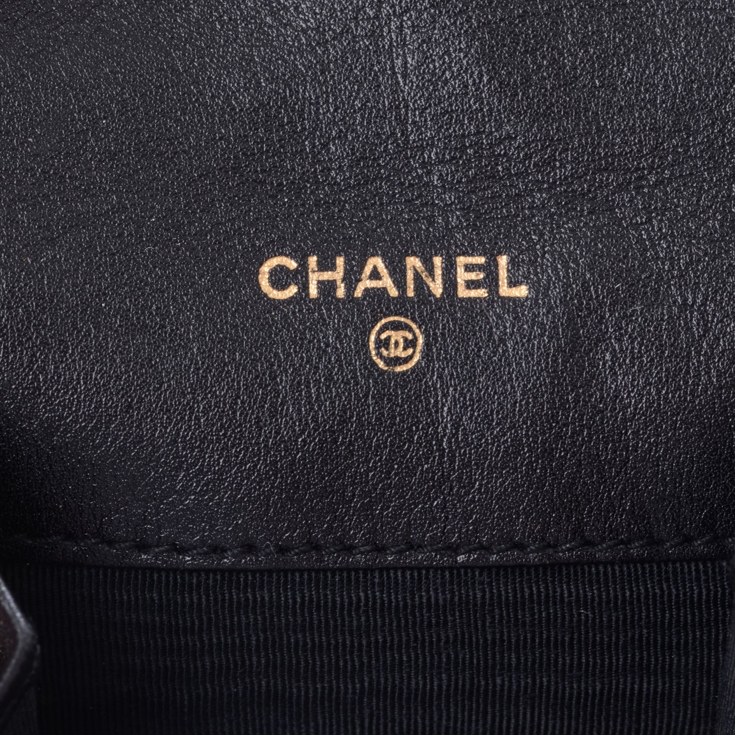 Chanel Calfskin Diamond Stitched CC Card Holder Black 5 of 7