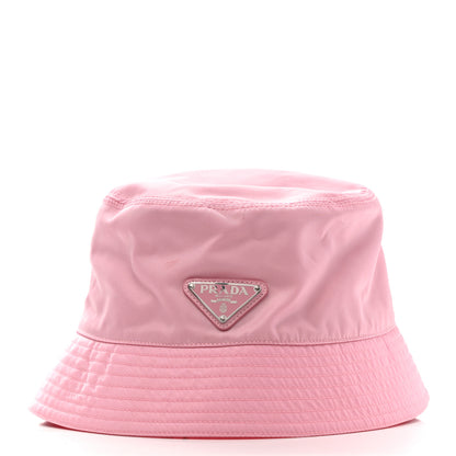 Prada Re-Nylon Metal Triangle Logo Womens Bucket Hat S Rosa 3 of 11