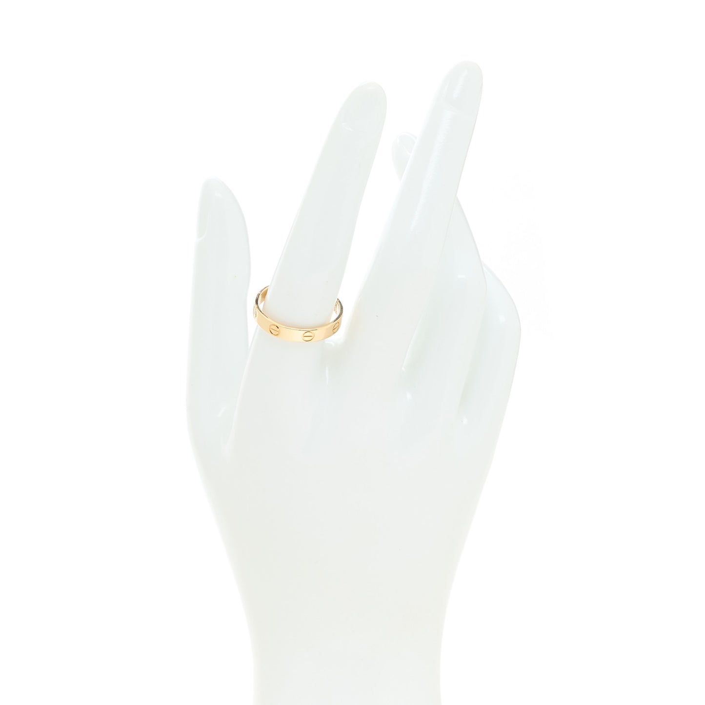 18K Yellow Gold 3.5mm LOVE Wedding Band Ring 58 8.25