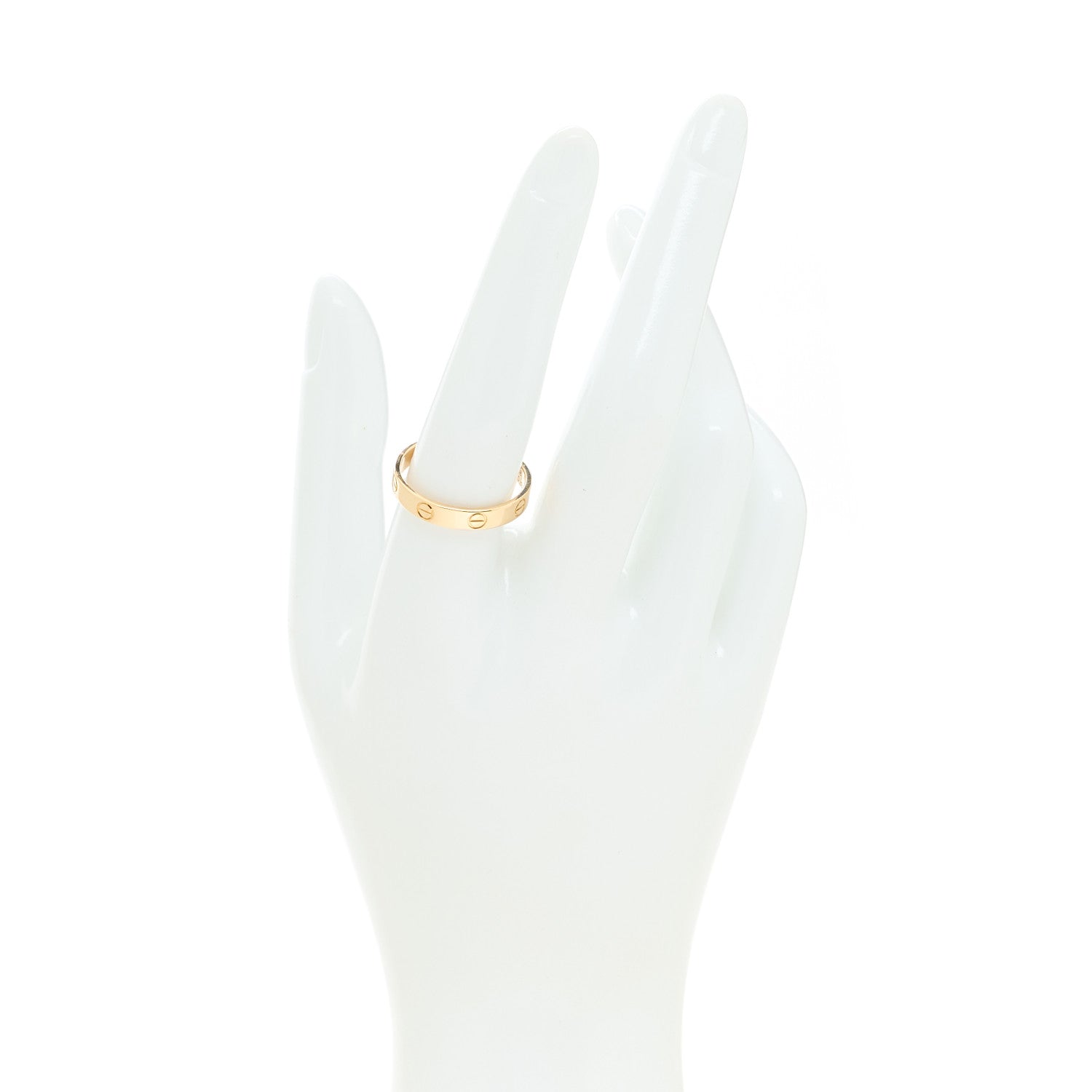 Cartier 18K Yellow Gold 3.5mm LOVE Wedding Band Ring 58 8.25 2 of 5