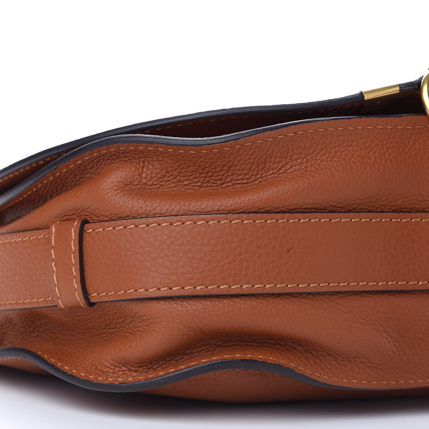 Calfskin Medium Marcie Round Crossbody Bag Tan