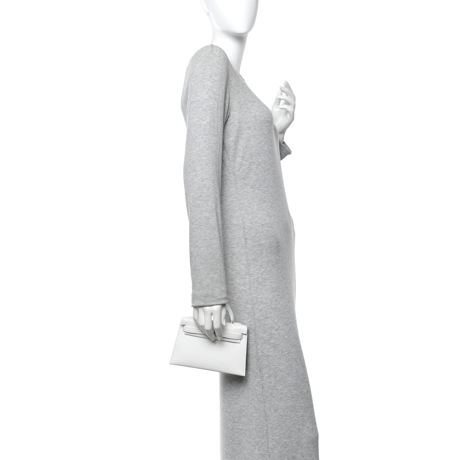 Hermes Epsom Mini Kelly Sellier 20 New White 3 of 19