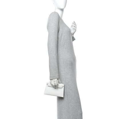 Hermes Epsom Mini Kelly Sellier 20 New White 3 of 19