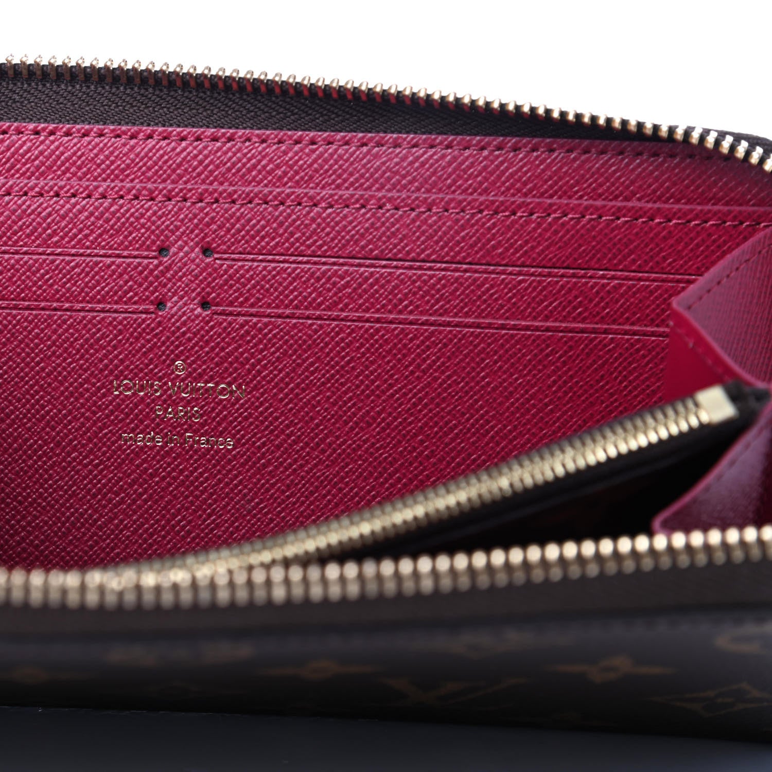 Louis Vuitton Monogram Clemence Wallet Fuchsia 6 of 7