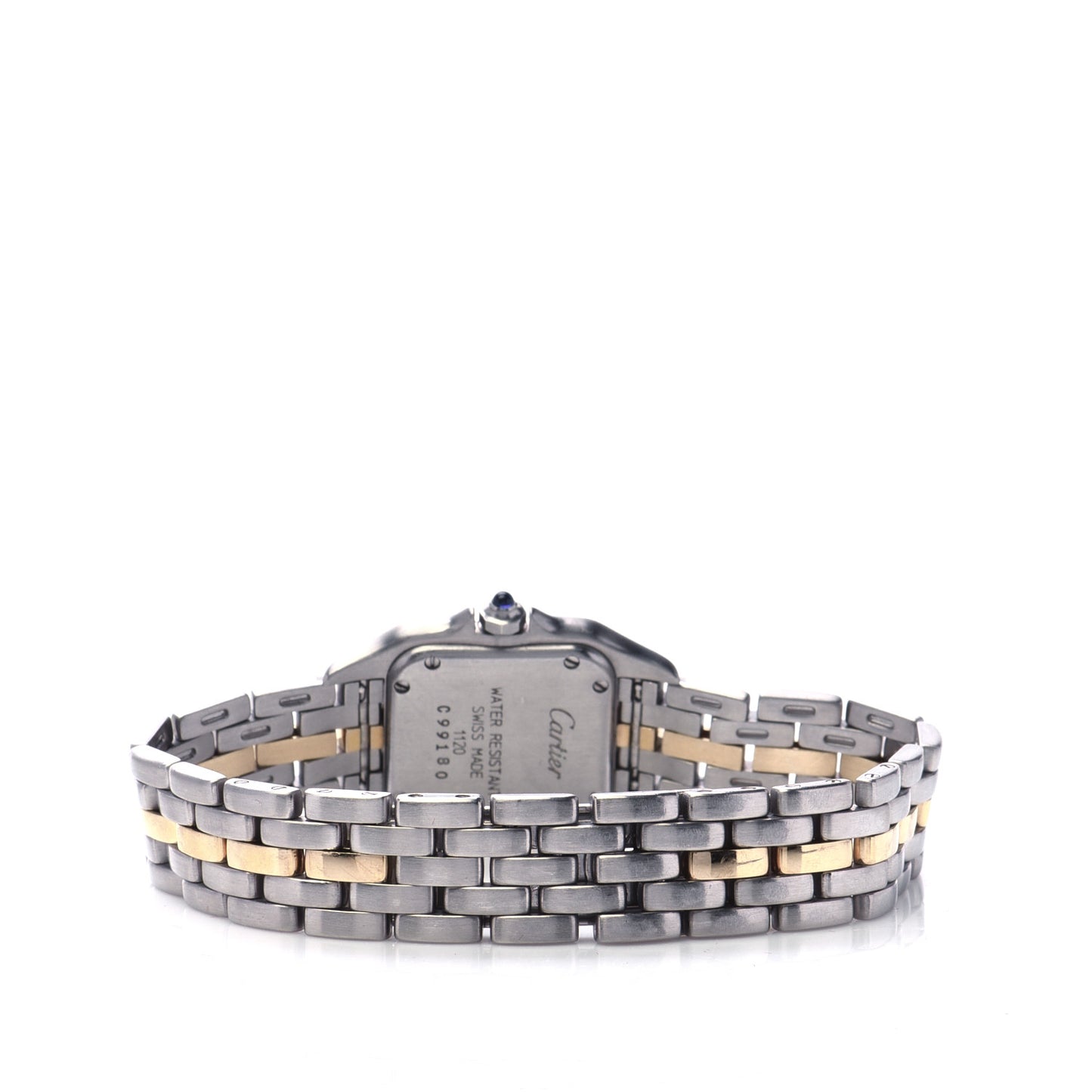 Stainless Steel 18K Yellow Gold 22mm Panthere Quartz Watch
