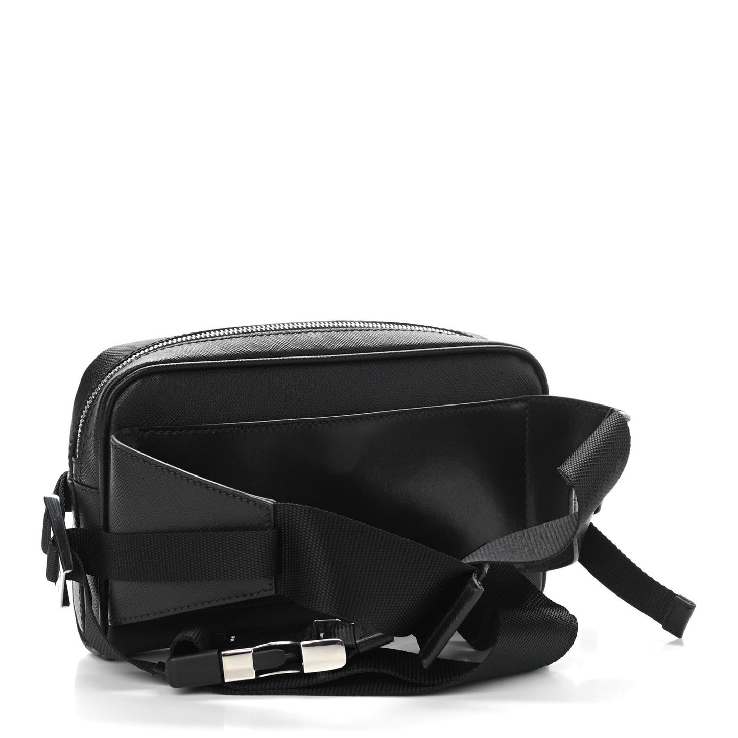 Saffiano Travel Belt Bag Black
